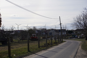 Vizualizace potenciálního pohledu na větrné elektrárny z obce Slupi. Zdroj: ČEZ Obnovitelné zdroje