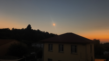 Úplné zatmění Slunce sledovali členové Znojemské astronomické společnosti na severozápadě Španělska. foto: Znojemská astronomická společnost