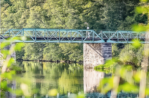 Most Přes Řeku Dyji Mezi Hardeggem A Čížovem. Foto: Np Thayatal, A. Häusler