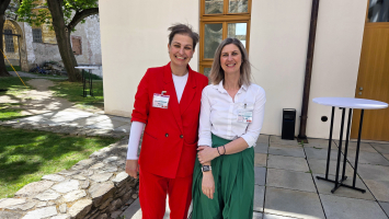 Veronika Kočí a Tereza Plháková, zakladatelky a hlavní organizátorky konference EDA. foto: -bur-