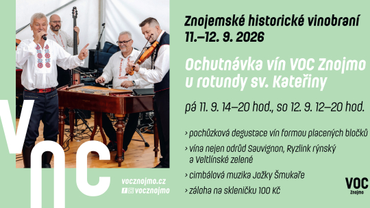 U rotundy nabídnou během vinobraní ochutnávku vín VOC Znojmo