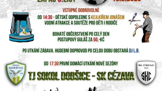 Den Sokola v Dobšicích nabídne zábavu i první domácí zápas nové sezony