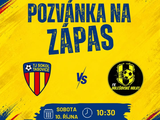 Tasovické fotbalistky čeká duel o první místo. Přijďte je podpořit!
