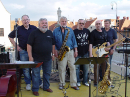 Hudební slavnosti 2013 – z leva Jan Jeřábek,Patrik Rosťa Jalůvka,Pavel Novotný, Karel Procházka Luboš Babáček, Aleš Říha