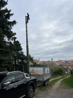 David Bětík má práci ve výškách doslova v krvi – lezení po horách a stromech bylo jeho vášní už od mládí. V arboristice svou schopnost může uplatnit se stoprocentním efektem. foto: archiv -DB-