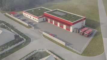 Revitalizace nové základny hasičského záchranného sboru Jihomoravského kraje v Moravském Krumlově