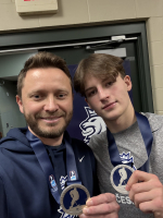 Miloš Pojer s kapitánem týmu U20 Petrem Sikorou.