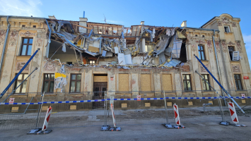 Takto vypadal dům v Kotkově ulici po výbuchu.