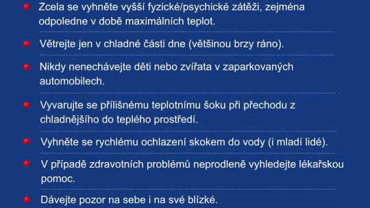 Znojemsko svírají extrémní vedra. Teploty se mohou přiblížit čtyřicítce