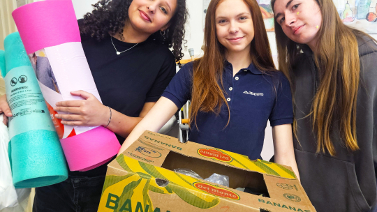 Studenti gymnázia zahřejí Ukrajinu