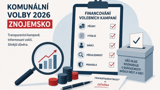 Znojemsko se zaměří na financování komunálních kampaní