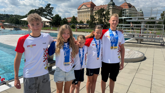 Znojmo má plavecké hvězdy: Veškrnová a Drozd míří na Olympiádu dětí a mládeže, Čučka na mistrovství Evropy juniorů
