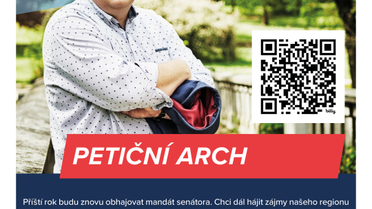 Senátor Tomáš Třetina sbírá podpisy na podporu své kandidatury