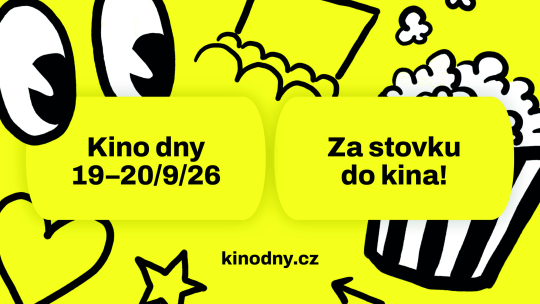 Kino dny 2026 nabídnou filmy za stovku. Zapojí se i Znojmo.
