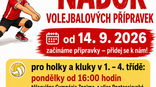 Volejbalisté otevírají nábor dětí do přípravek