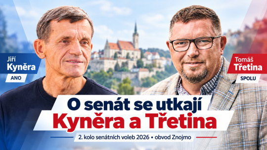 Už zítra začne druhé kolo senátních voleb. O křeslo se utkají Třetina a Kyněra