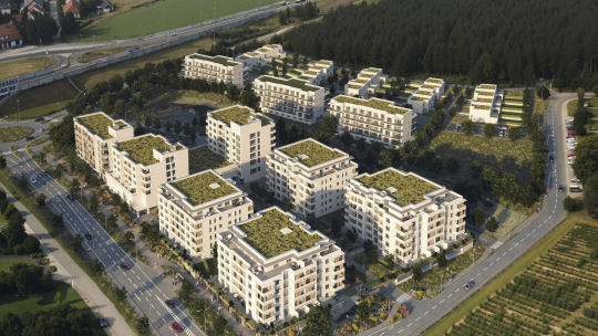 U Lesíka vyroste čtvrť budoucnosti: Developer slibuje zeleň, energetickou úspornost i Billu