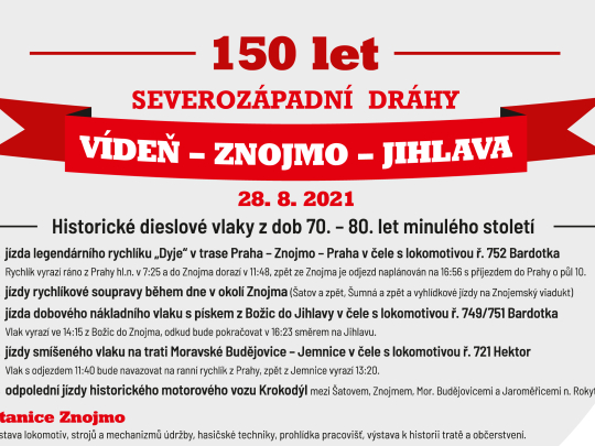 Lokomotiva Bardotka dosupí na nádraží v sobotu
