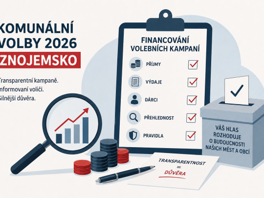 Znojemsko se zaměří na financování komunálních kampaní