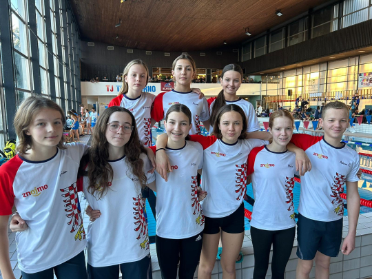 Mladí plavci z TJ plavání Znojmo dovezli 24 medailí z krajských přeborů!