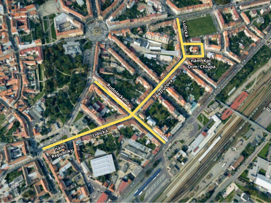 Znojmo připravuje rozsáhlou rekonstrukci ulic v okolí nádraží