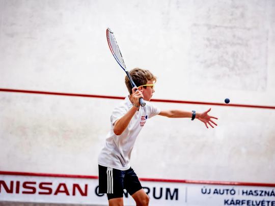 Filip Moltaš vybojoval stříbro na squashovém turnaji nejvyšší kategorie v Praze