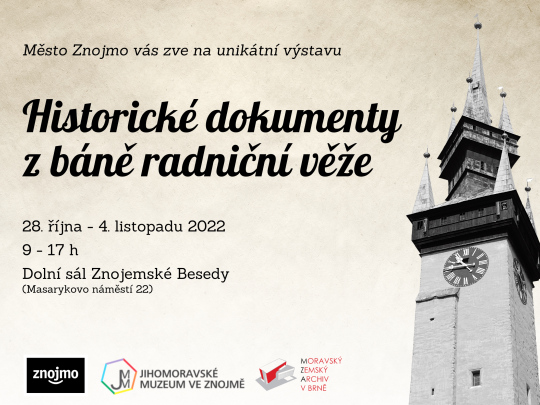 Tajemství z věže odhalí Znojemská Beseda