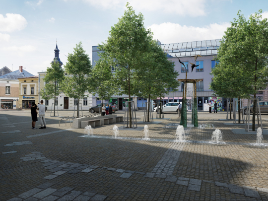 Začíná revitalizace náměstí Svobody. Dominantou bude unikátní kašna