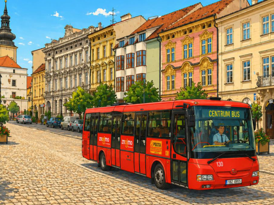 Centrum Bus Gratis usnadní cestu do centra. Radní schválili bezplatnou linku z nádraží do historického jádra