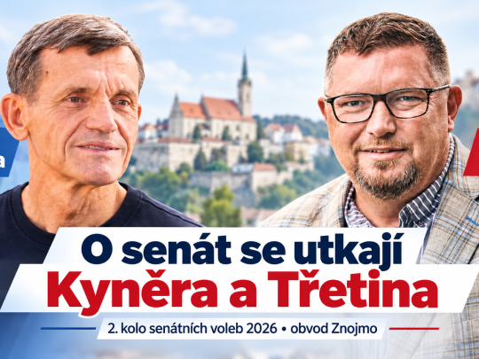 Už zítra začne druhé kolo senátních voleb. O křeslo se utkají Třetina a Kyněra
