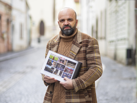 Zdeněk Dvořák na výstavě Czech Press Photo