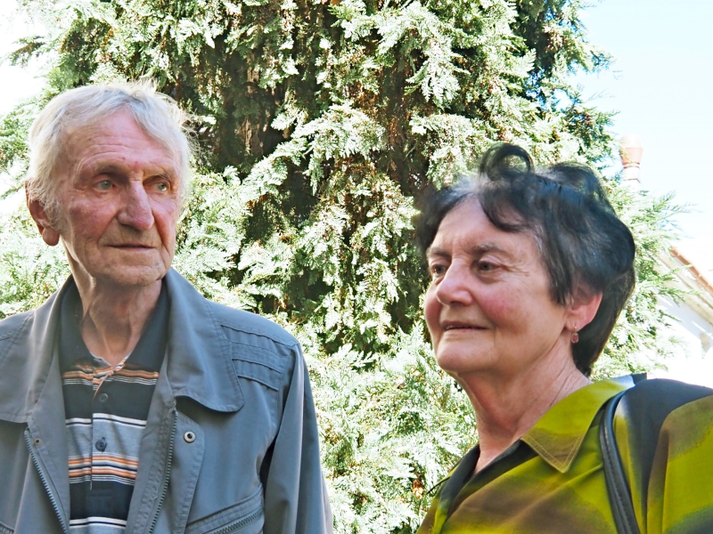 Jindřiška s Josefem, též spolužákem z učiliště, kterého si později vzala. Jsou svoji už padesát šest let.